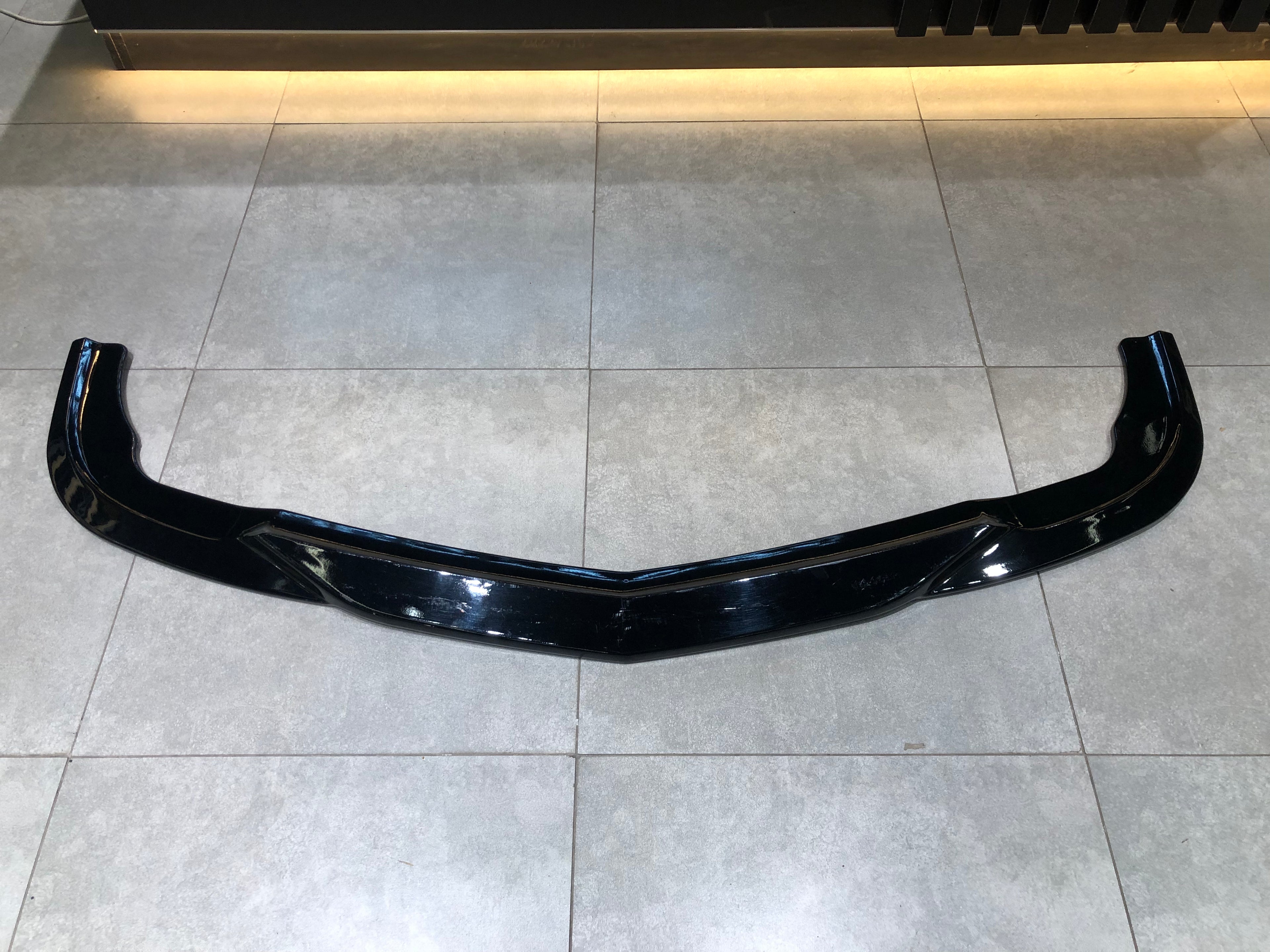 Mercedes W204 C Class Front Lip V2 - Carbon Fiber
