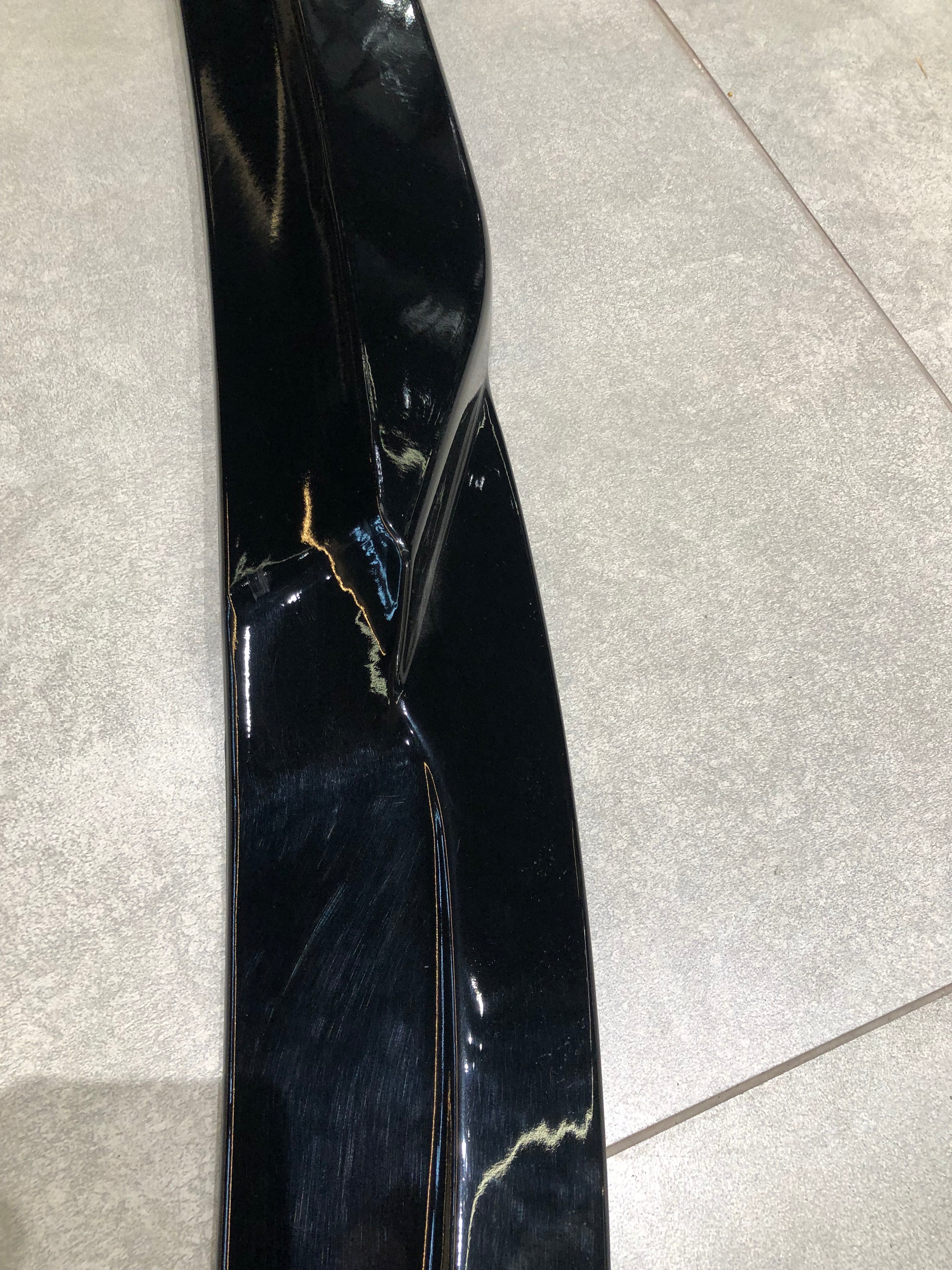 Mercedes W204 C Class Front Lip V2 - Carbon Fiber
