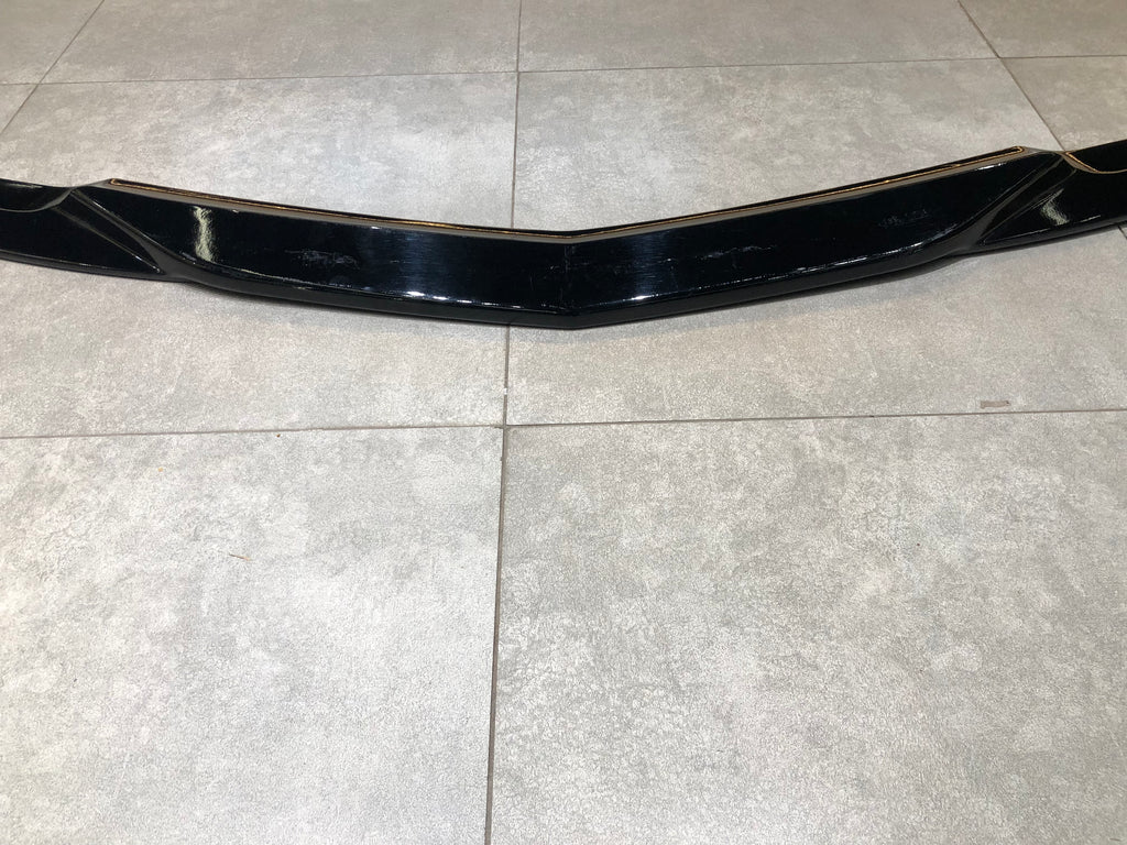 Mercedes W204 C Class Front Lip V2 - Carbon Fiber