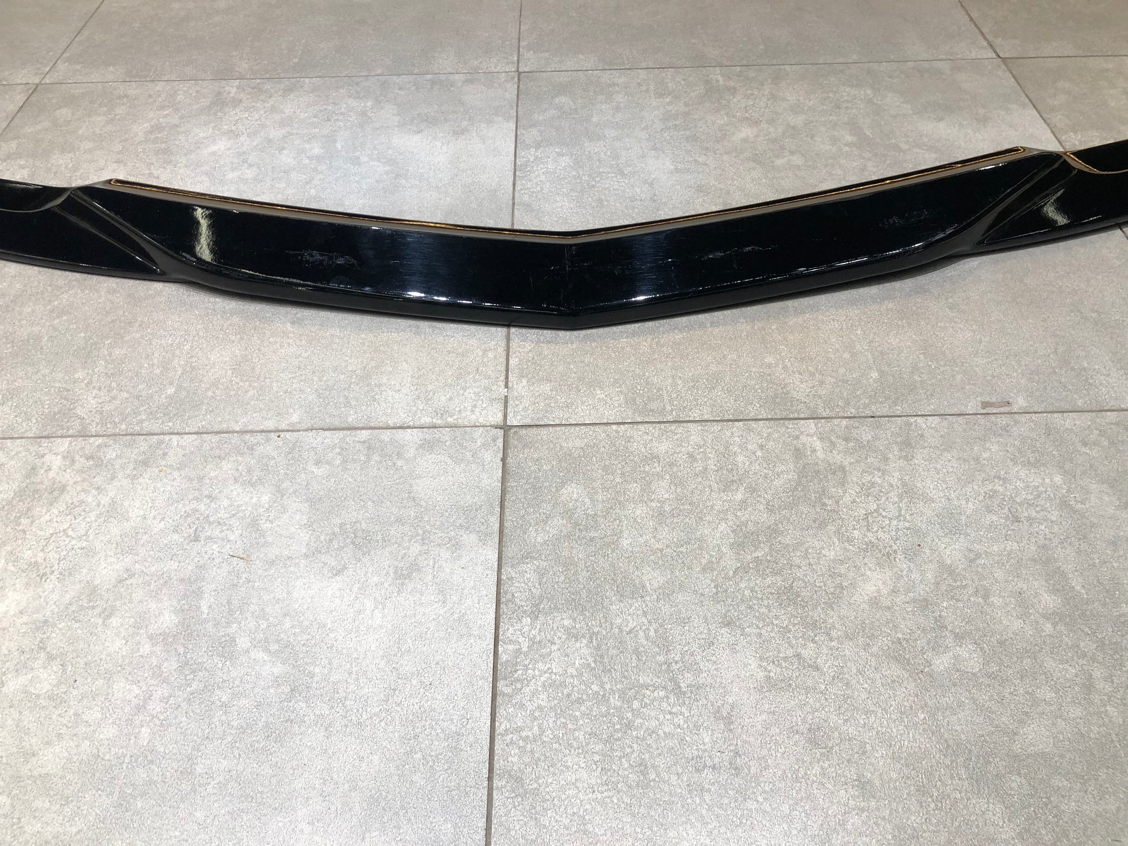 Mercedes W204 C Class Front Lip V2 - Carbon Fiber