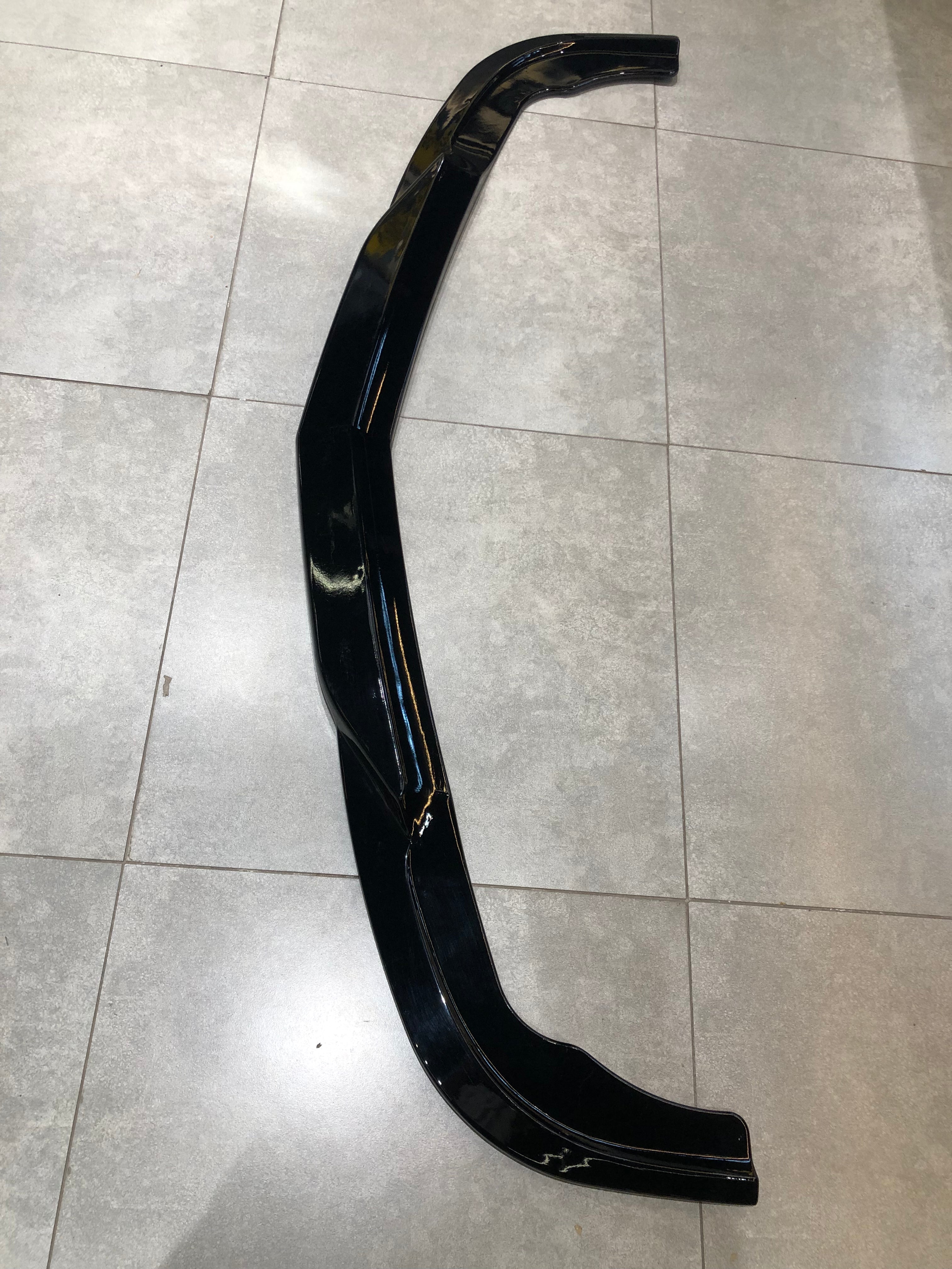 Mercedes W204 C Class Front Lip V2 - Carbon Fiber