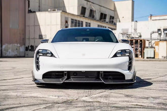 Porsche Taycan Front lip - Carbon fiber