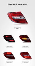 Mercedes W204 C Class Taillights Lava - 2008 to 2014