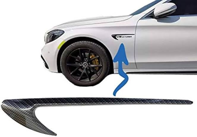 Mercedes W205 C63 Side Fender Badge - CF