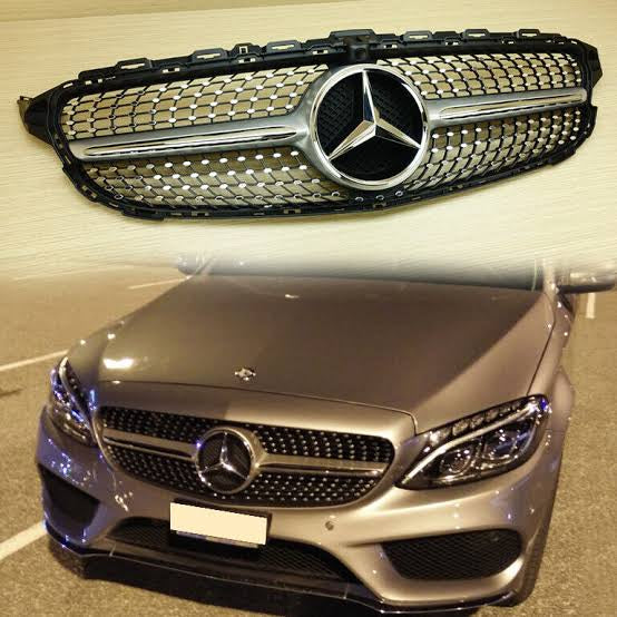 Mercedes W205 diamond style front grill