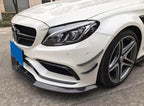 Mercedes W205 C63 Front Canards - Original Carbon Fiber