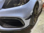 Mercedes W205 C63 Front Canards - Original Carbon Fiber