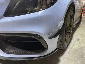 Mercedes W205 C63 Front Canards - Original Carbon Fiber