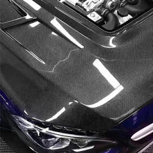 Mercedes W205 C63 Hood with transparent glass - Original Carbon Fiber