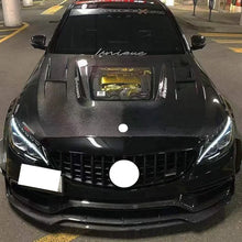 Mercedes W205 C63 Hood with transparent glass - Original Carbon Fiber