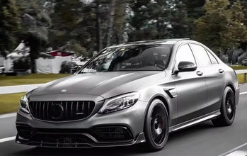 Mercedes W205 C Class Front Lip - Original Carbon Fiber