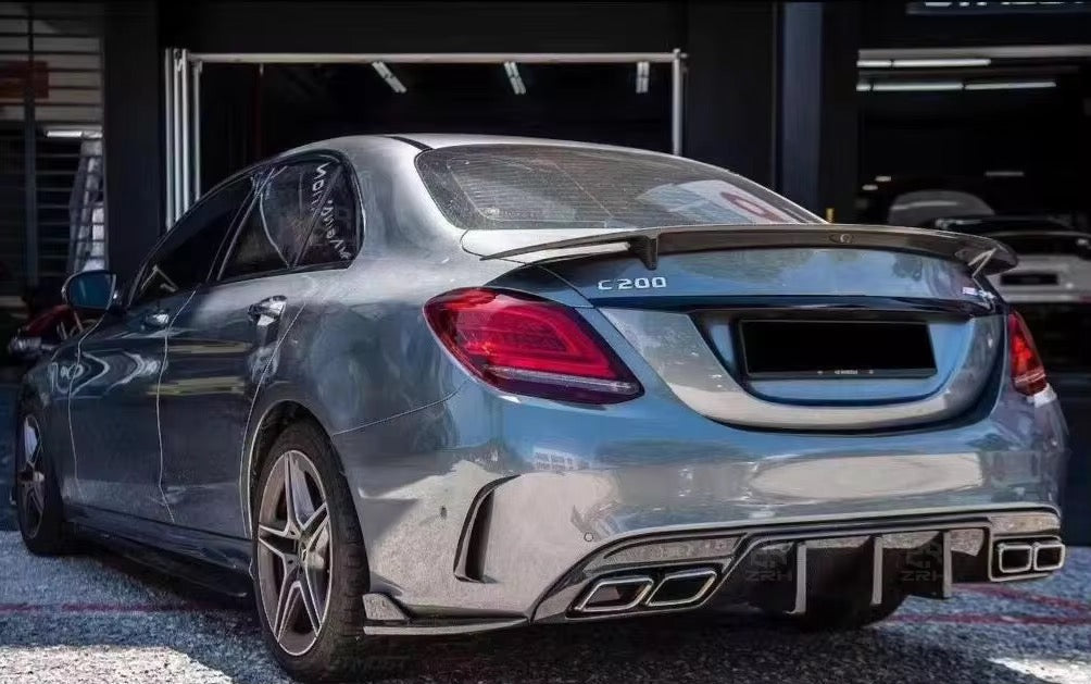 Mercedes W205 C Class Diffuser - Original Carbon Fiber