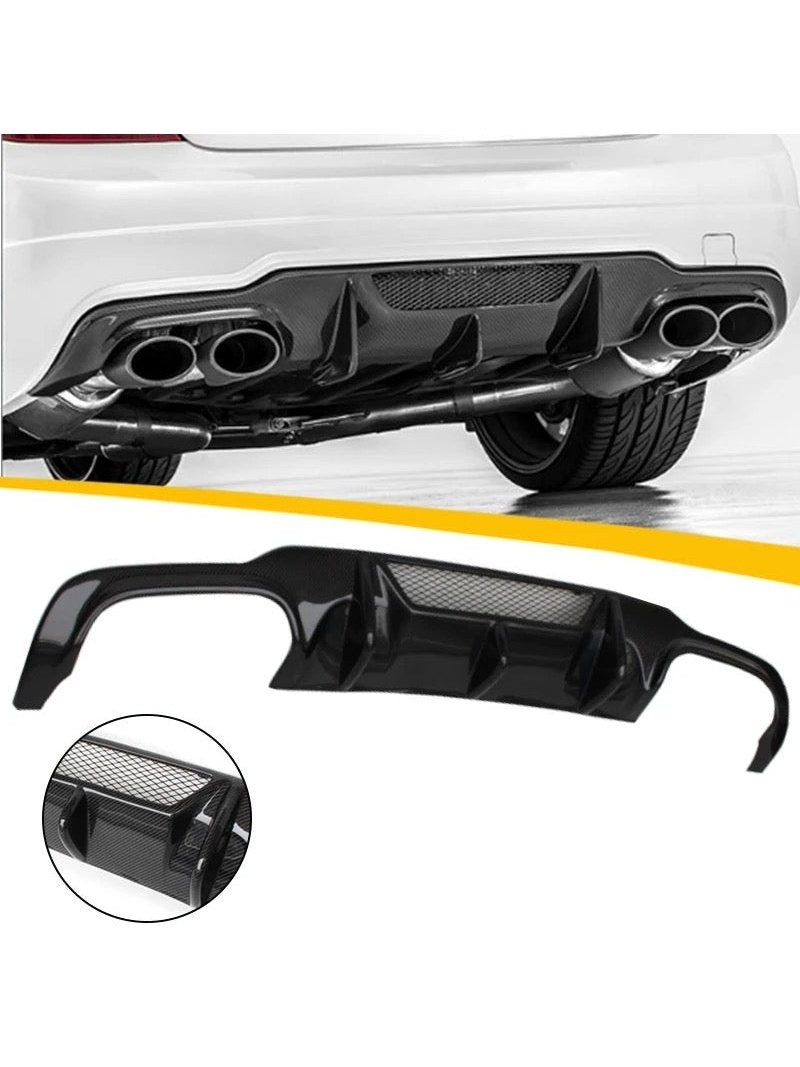 Mercedes W204 C Class Rear Diffuser V Style - Carbon Fiber