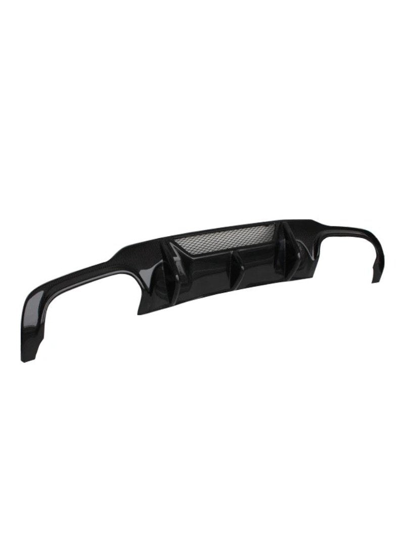 Mercedes W204 C Class Rear Diffuser V Style - Carbon Fiber