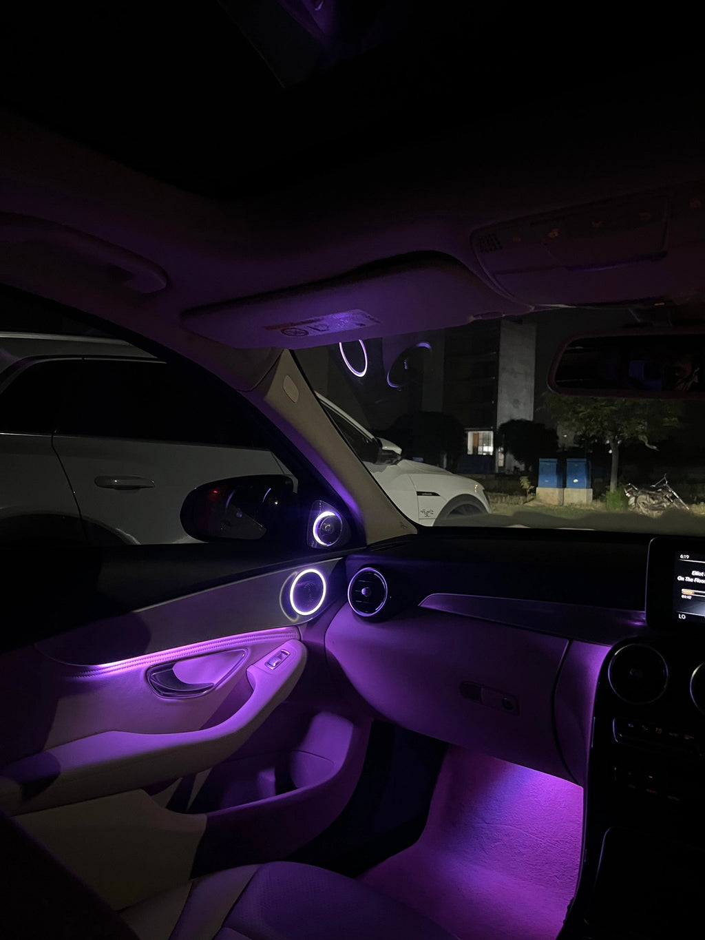 Mercedes W205 C Class 3 to 64 Color Ambient Light
