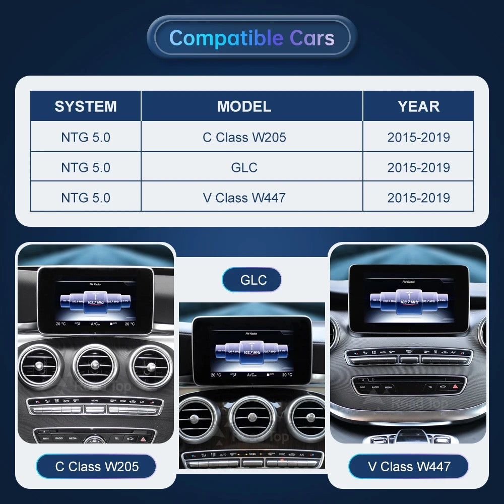 Mercedes W205 C Class Multimedia Screen Upgrade to 2020