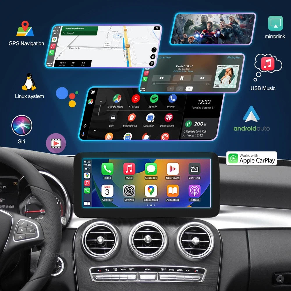 Mercedes W205 C Class Multimedia Screen Upgrade to 2020