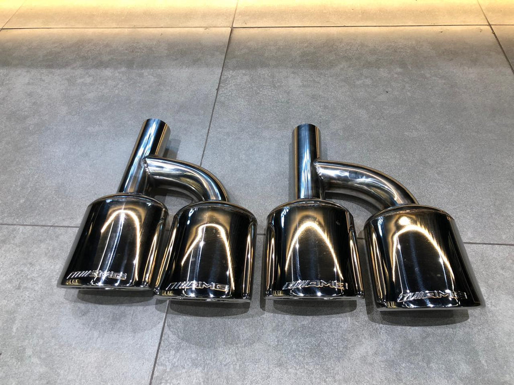 Mercedes-Benz W204 C-Class Stainless steel Exhaust tips