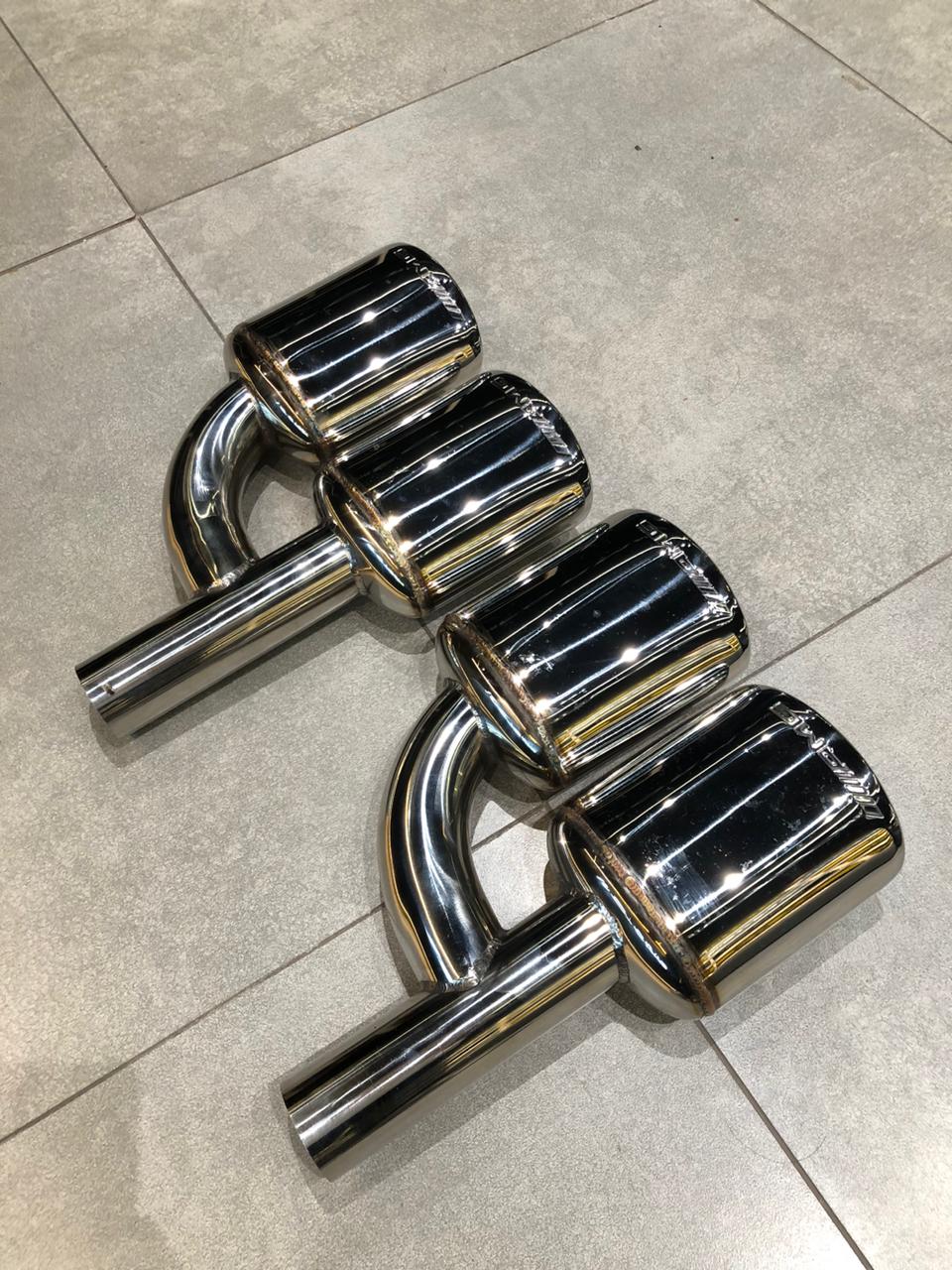 Mercedes-Benz W204 C-Class Stainless steel Exhaust tips