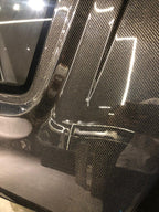 Mercedes W205 C180/200 Hood with transparent glass - Original Carbon Fiber