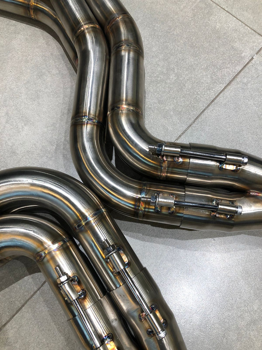 Mercedes W204 C63 Long Tube Header Stain Less Steel