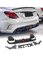 Mercedes W205 rear bumper diffuser