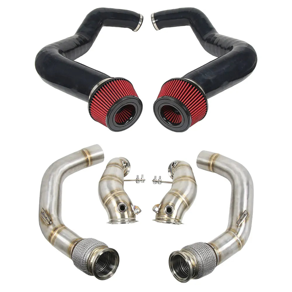 BMW M5 M8 S63 4.4L V8 Race Downpipe Exhaust Cold Air Intake System