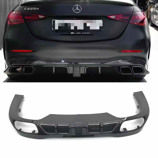 Mercedes W206 C Class Rear Carbon Fiber Diffuser