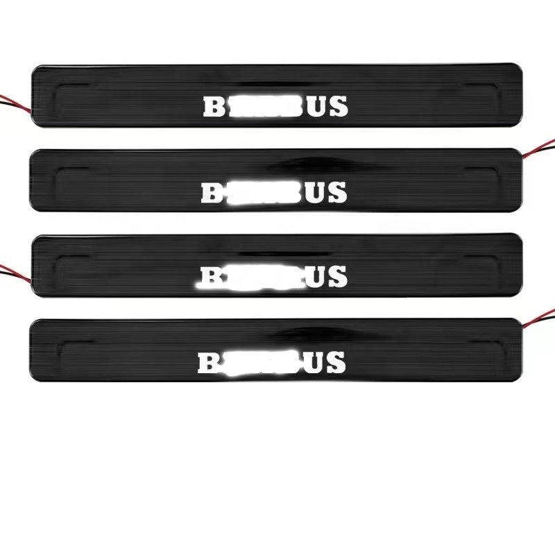 LED Door Sill Scuff Plates for Mercedes-Benz W205 C-Class GLC 2015+