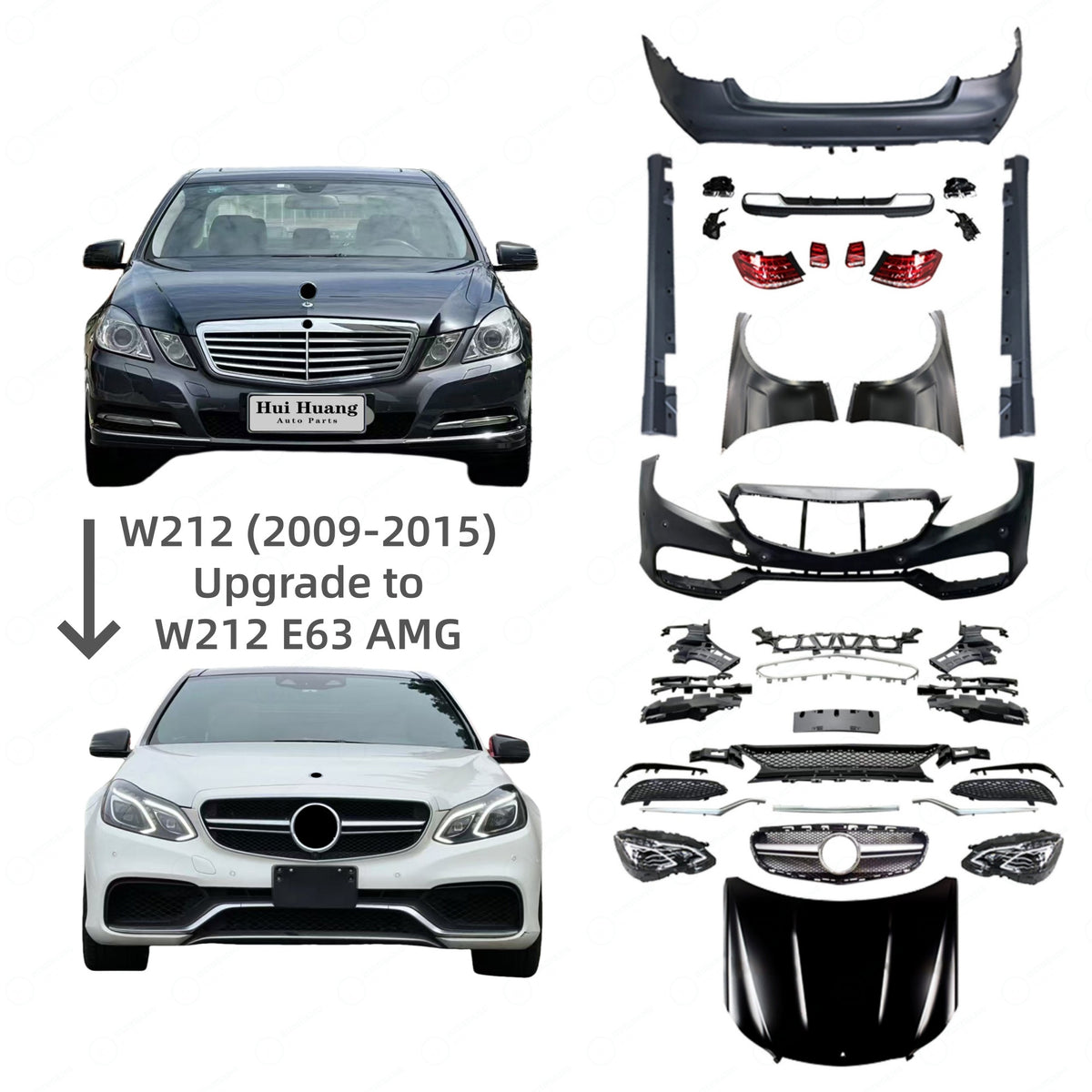 Mercedes-Benz W212 E-Class E63 AMG Style  Body Kit
