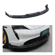 Porsche Taycan Carbon Fiber Front Lip Splitter