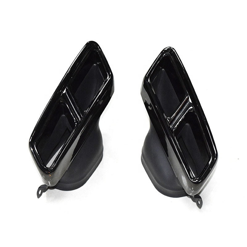 Mercedes-Benz W212 E-Class Black Stainless Steel Exhaust Tips