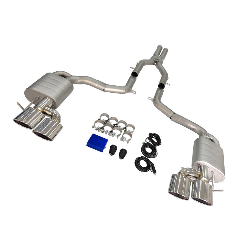 Mercedes-Benz W204 C63 Stainless Steel Catback  Valvetronic Exhaust