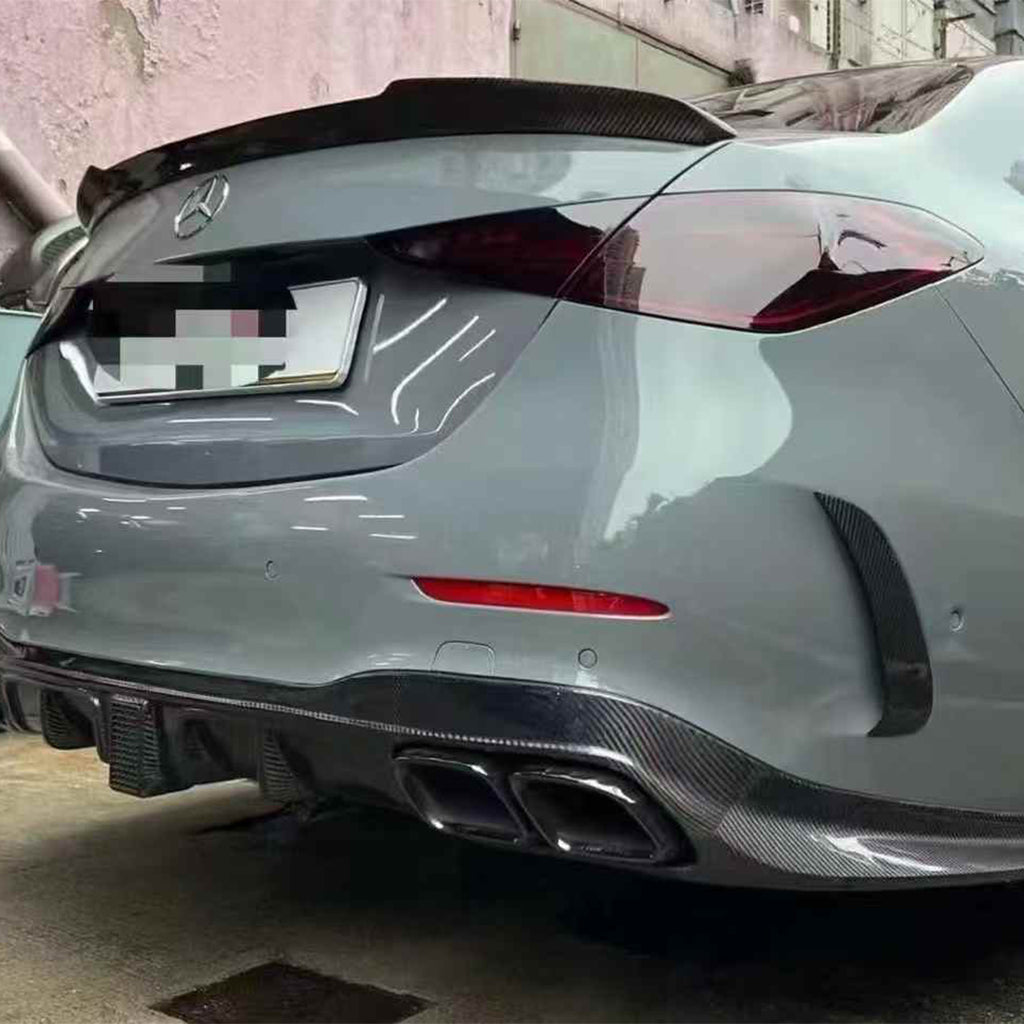 Mercedes W206 C Class Rear Carbon Fiber Diffuser