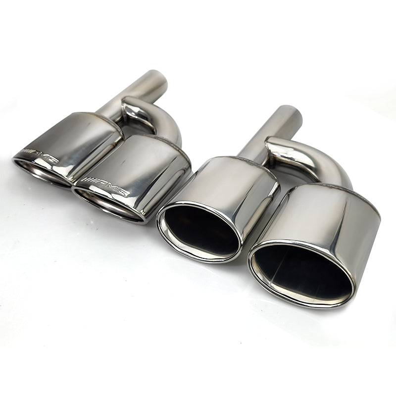Mercedes-Benz W204 C-Class Stainless steel Exhaust tips