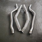 Mercedes-Benz W212 E63  Downpipes with Heat Shield