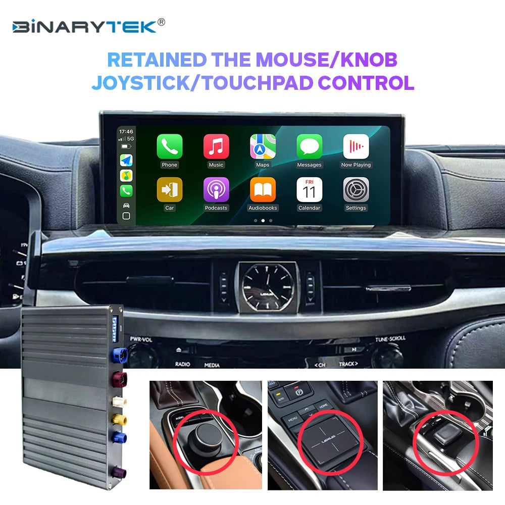 Lexus LX570 Android Interface Wireless CarPlay Auto Module