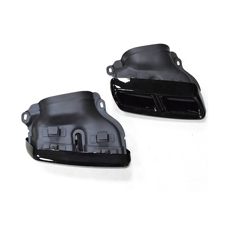 Mercedes-Benz W212 E-Class Black Stainless Steel Exhaust Tips