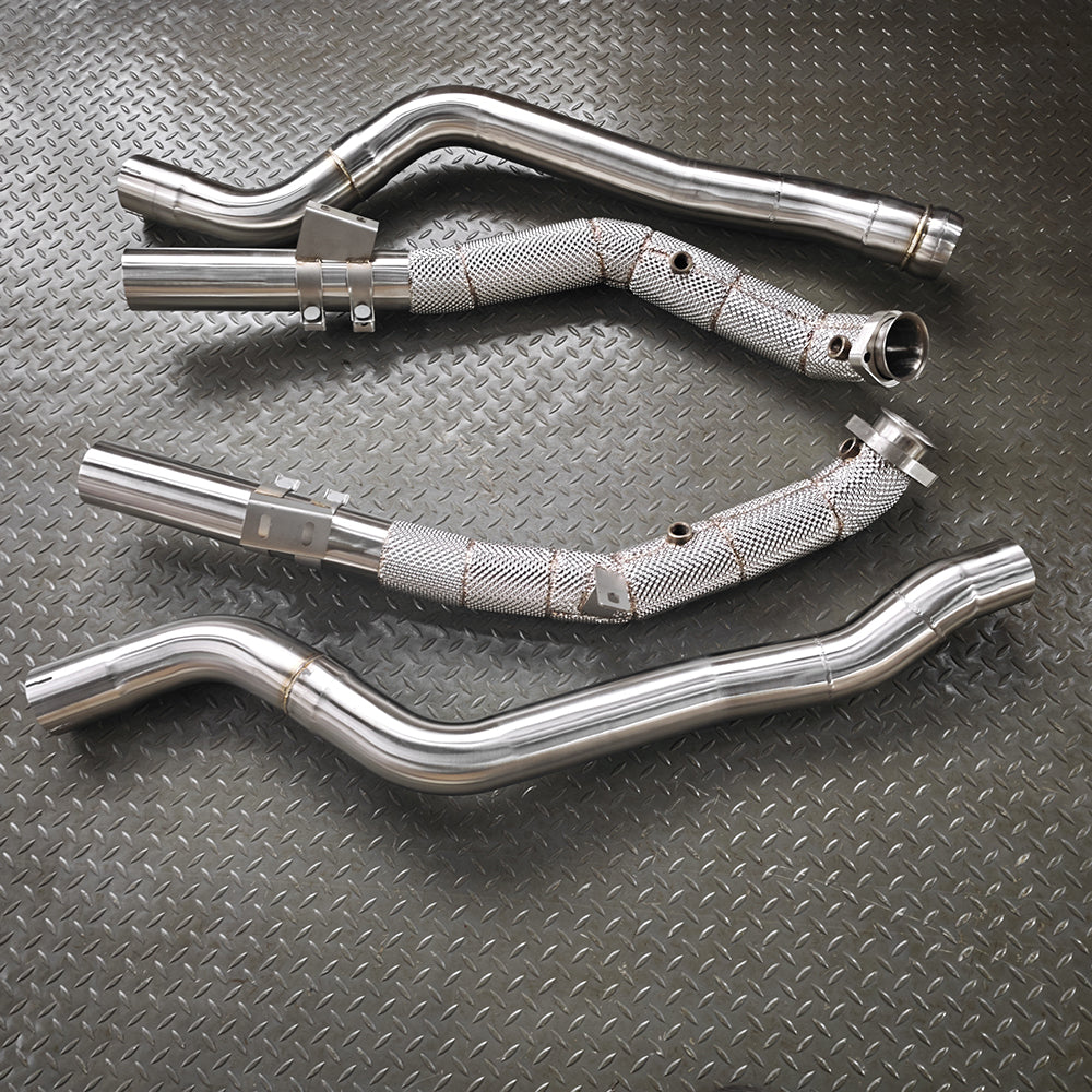 Mercedes-Benz W212 E63  Downpipes with Heat Shield