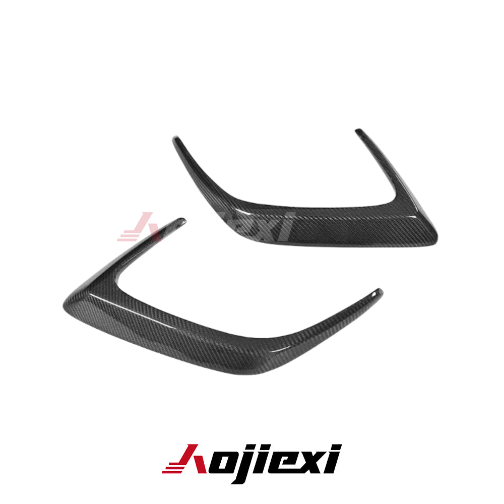 Mercedes W205 C-Class C63S Carbon Fiber Rear Bumper Air Vent Trim
