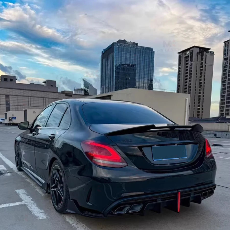 Mercedes W205 C-Class VTEN Style Rear Diffuser C43 C63 AMG 2015-21