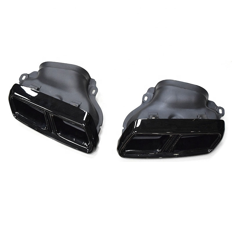 Mercedes-Benz W212 E-Class Black Stainless Steel Exhaust Tips