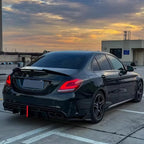 Mercedes W205 C-Class VTEN Style Rear Diffuser C43 C63 AMG 2015-21