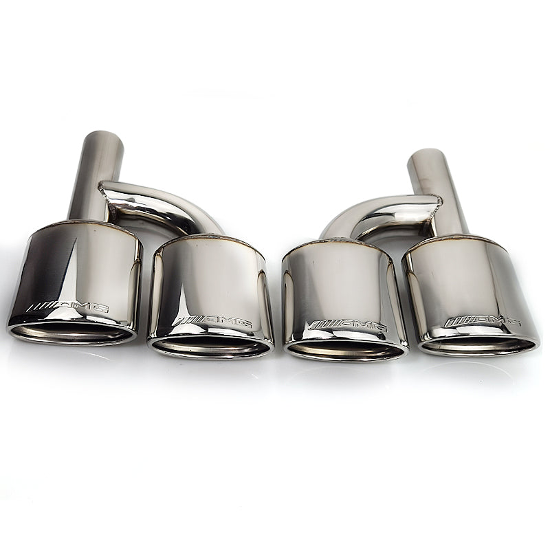 Mercedes-Benz W204 C-Class Stainless steel Exhaust tips