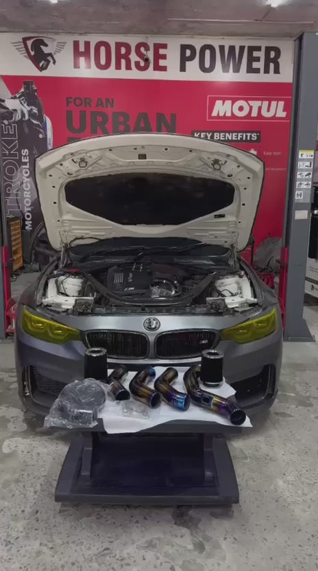 BMW S55 TITANIUM ALLOY COLD AIR INTAKE & CHARGE PIPE KIT