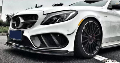 Mercedes W205 C Class Front Fog Light Cover - Orginal Carbon Fiber