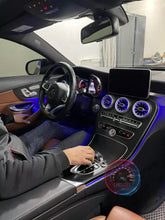 Mercedes-Benz C Class AC vents ambient lights - The Carology