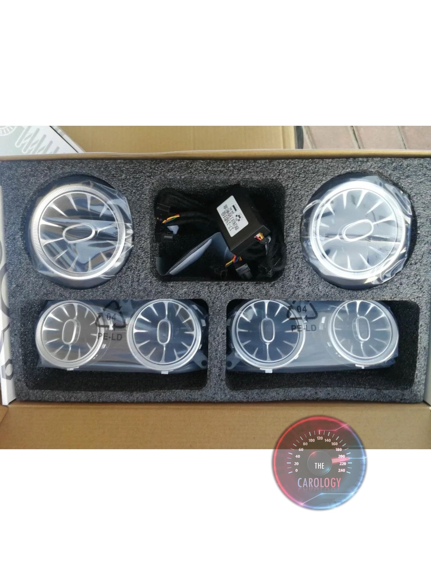 Mercedes-benz E class AC turbine ambient light - The Carology