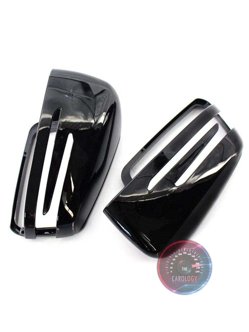 Mercedes black Side Mirror Covers - The Carology