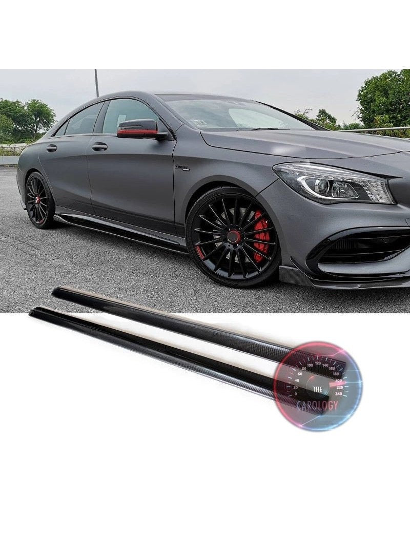 Mercedes W205 side skirts - carbon fiber